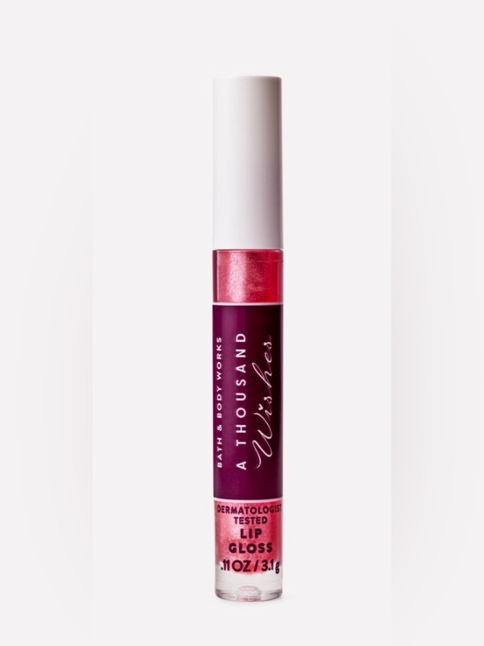 Bath & Body Works Lip Gloss Berry Plum with Shimmery Pink